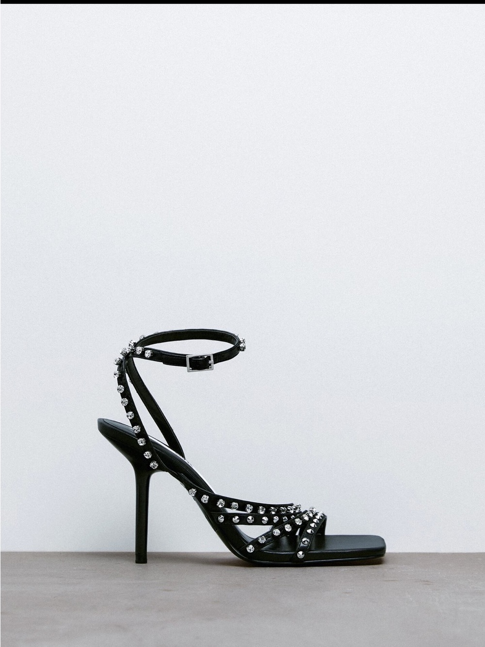 Zara Heeled Rhinestone Sandal